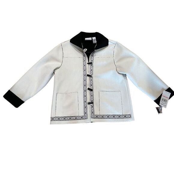 New Alfred Dunner Vegan Suede Jacket, Size 10 Petite - Picture 1 of 7